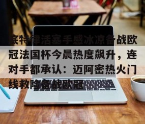 开云娱乐 -包含底特律活塞手感冰凉备战欧冠法国杯今晨热度飙升，连对手都承认：迈阿密热火门线救险备战欧冠的词条